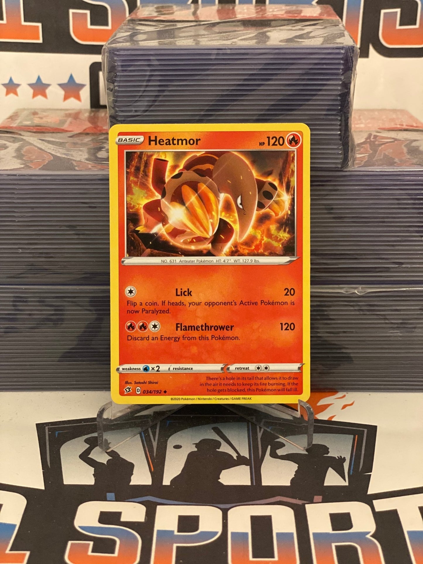 Pokemon TCG: Rebel Clash - Heatmore (Holo, Uncommon) #34