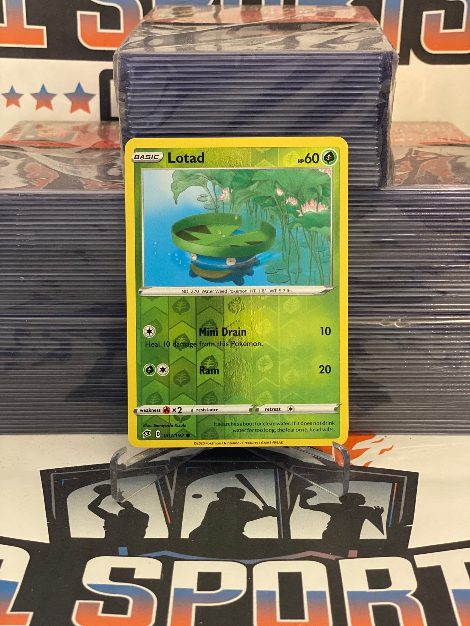 Pokemon TCG: Rebel Clash - Lotab (Holo, Common) #7