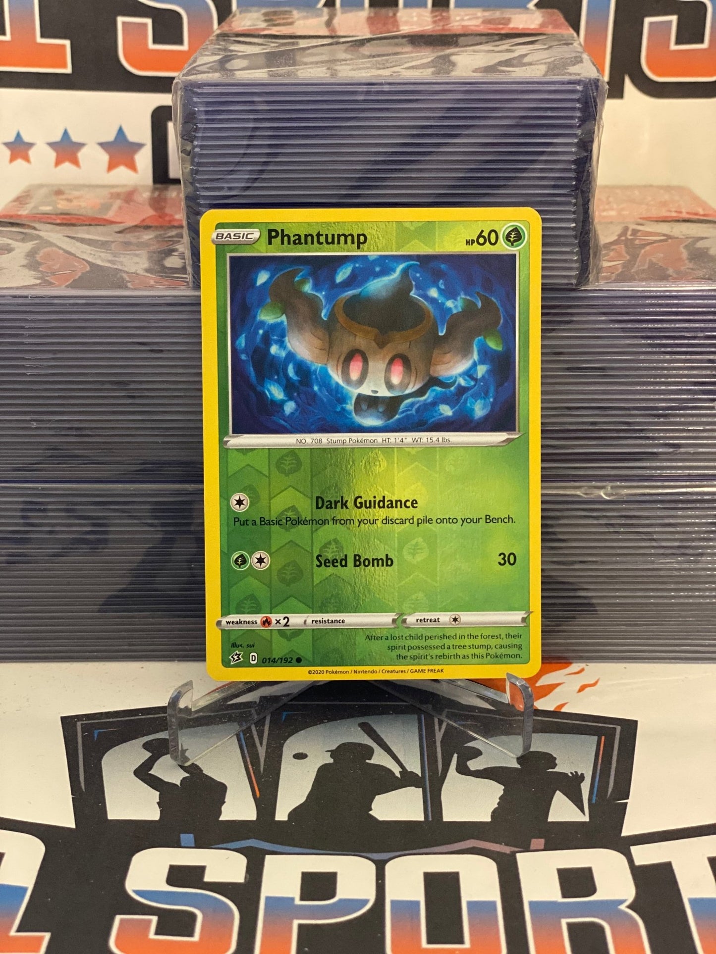 Pokemon TCG: Rebel Clash - Phantump (Holo, Common) #14