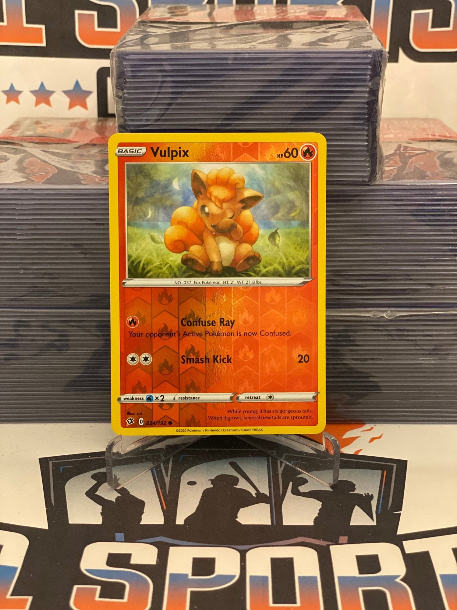 Pokemon TCG: Rebel Clash - Vulpix (Holo, Common) #24