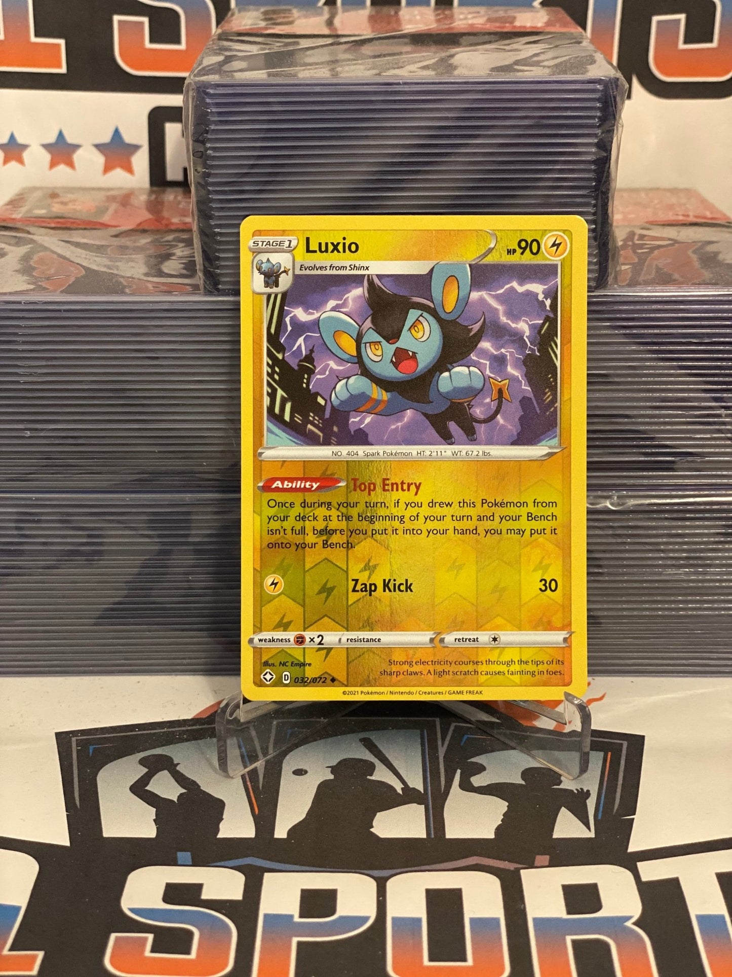 Pokemon TCG: Shining Fates - Luxio (Holo, Uncommon) #32