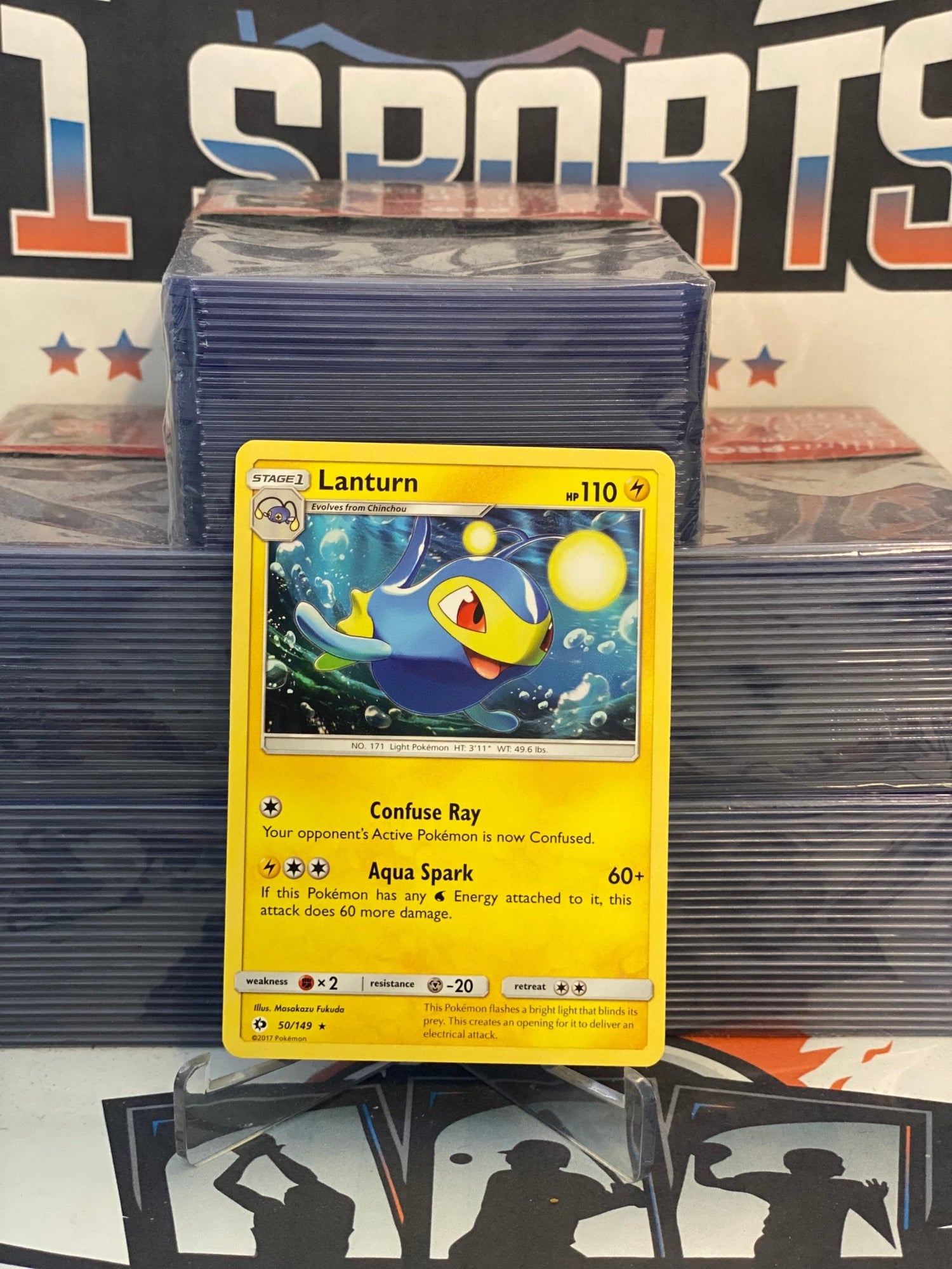 Pokemon TCG: Sun & Moon - Lanturn (Rare) #50