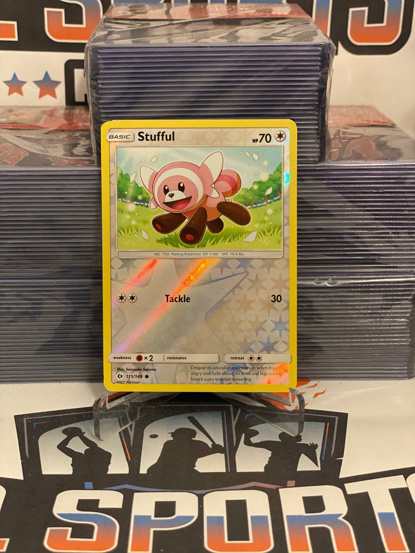 Pokemon TCG: Sun & Moon - Stufful (Holo, Common) #111