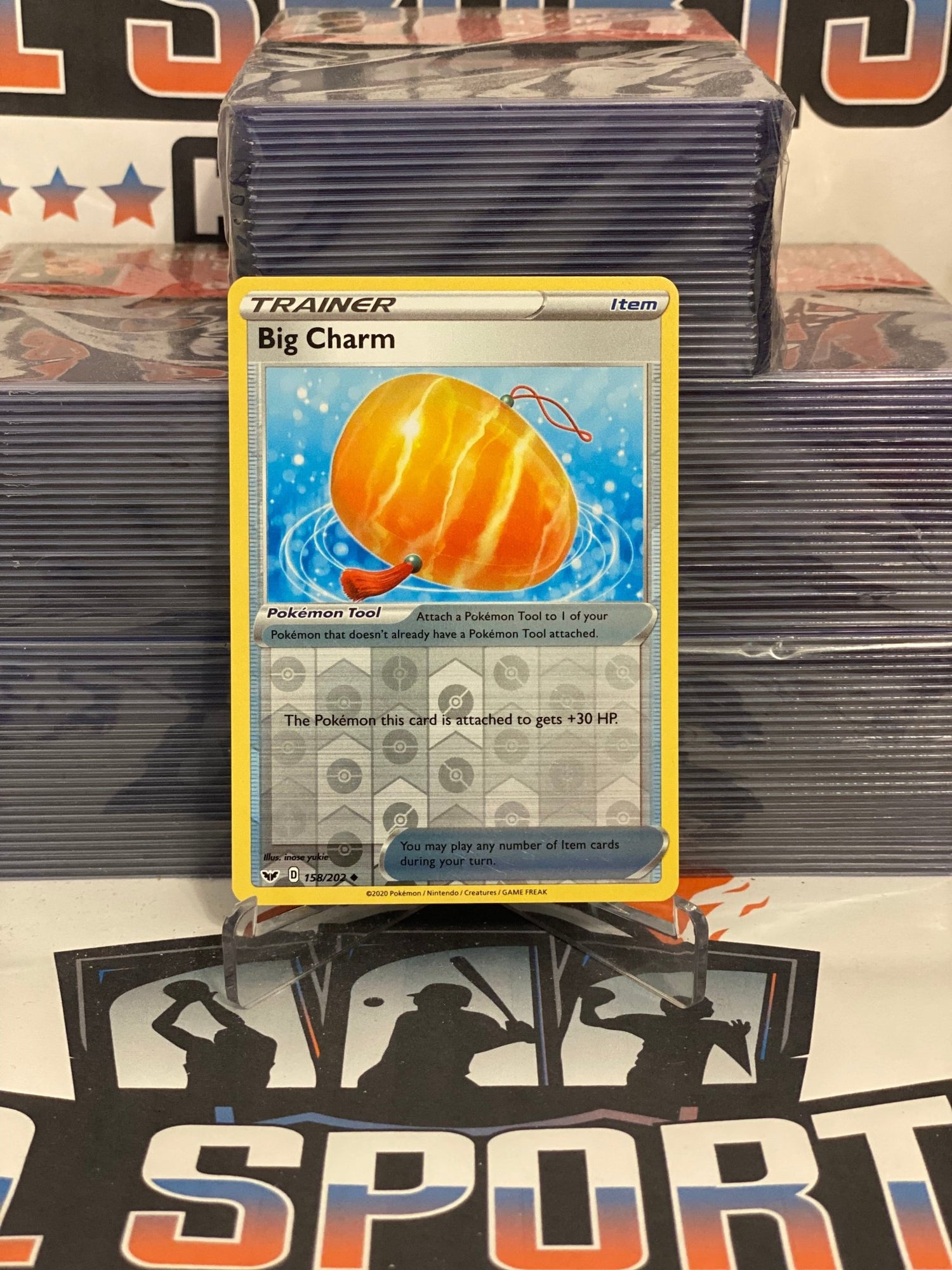 Pokemon TCG: Sword & Shield - Big Charm (Holo, Uncommon) #158