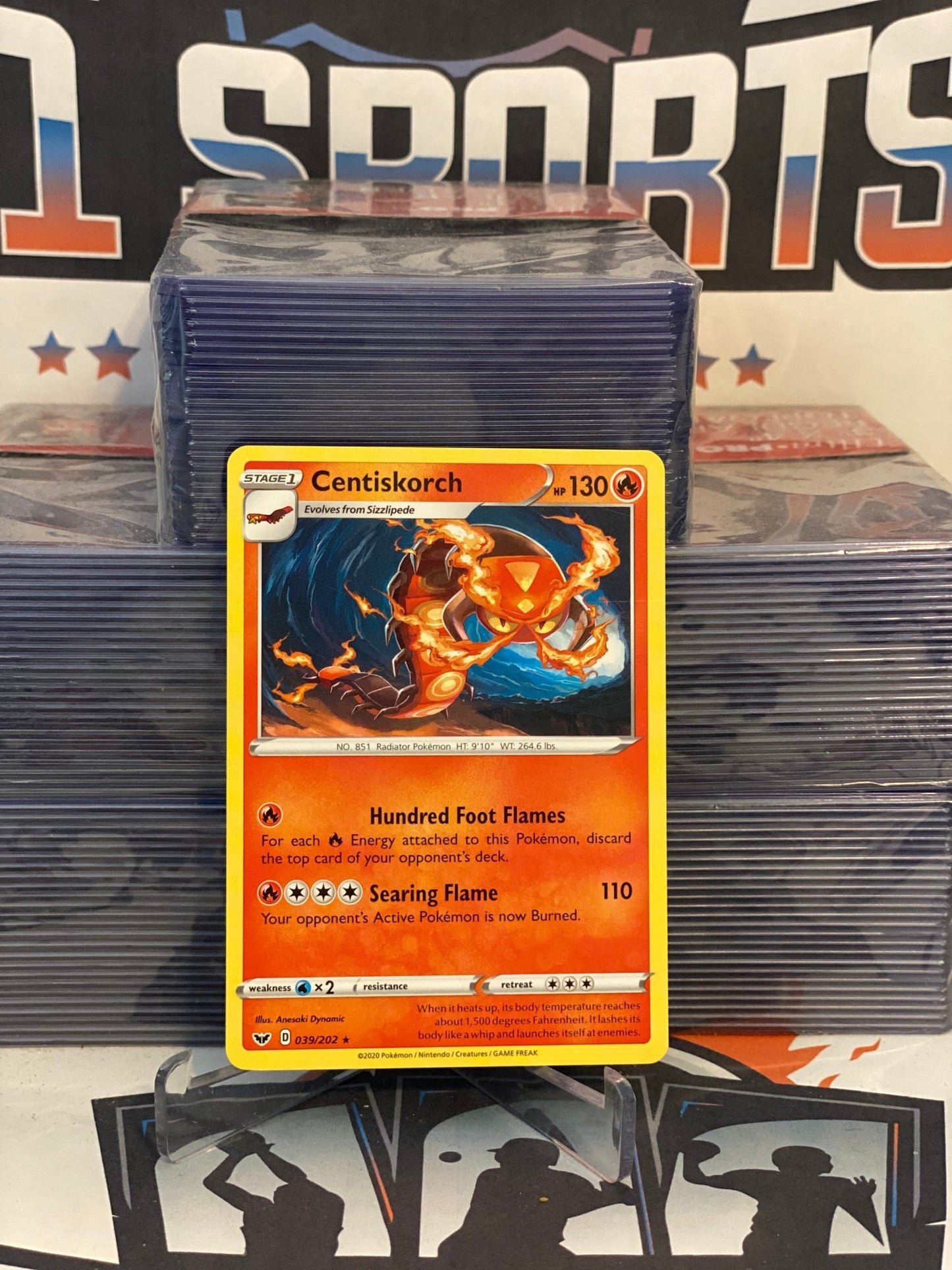 Pokemon TCG: Sword & Shield - Centiskorch (Rare) #39