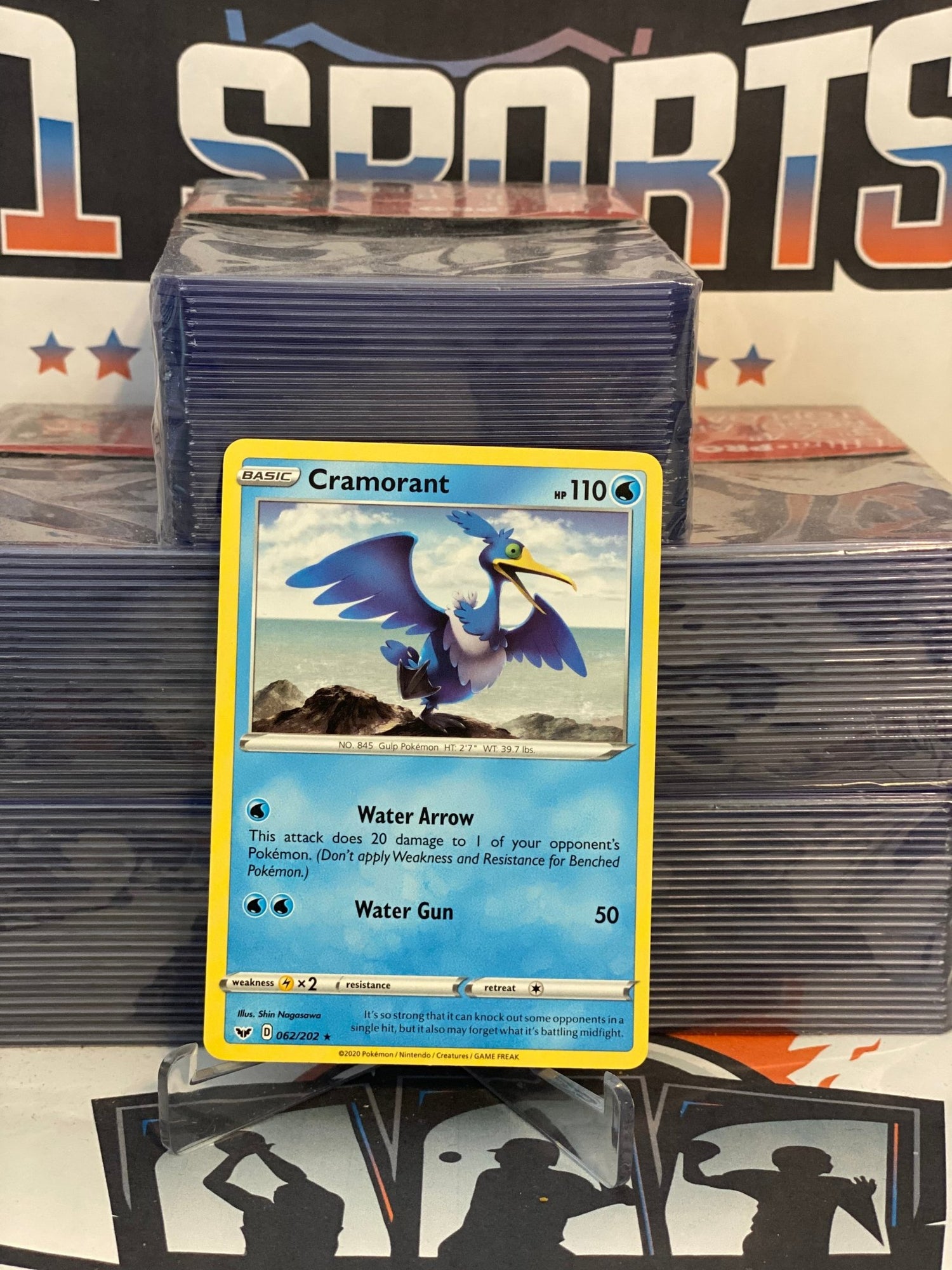 Pokemon TCG: Sword & Shield - Cramorant (Rare) #62