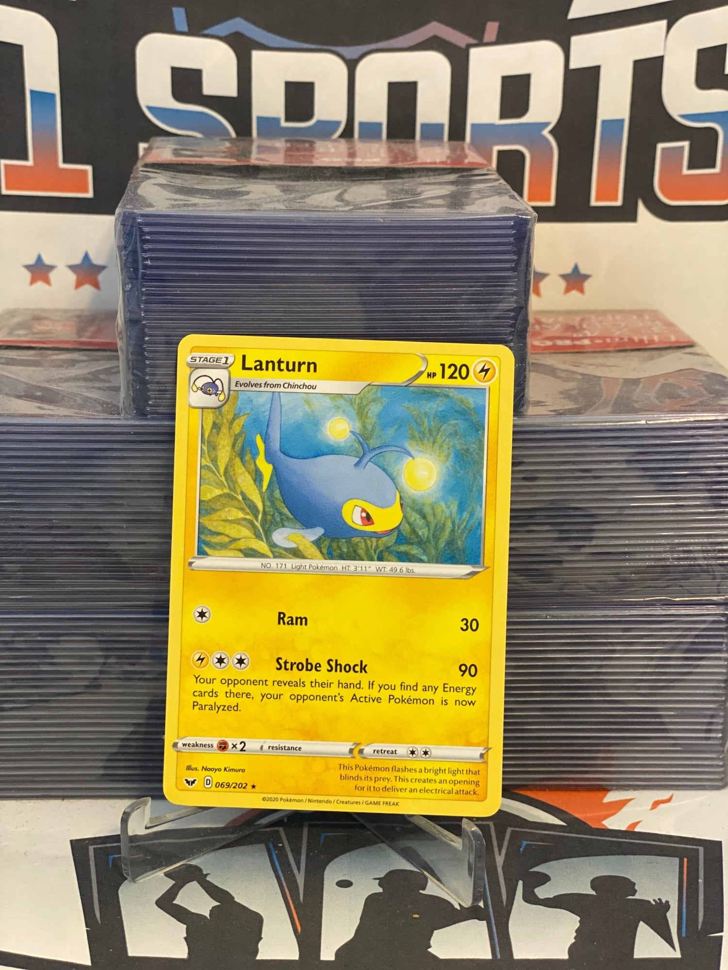 Pokemon TCG: Sword & Shield - Lanturn (Rare) #69