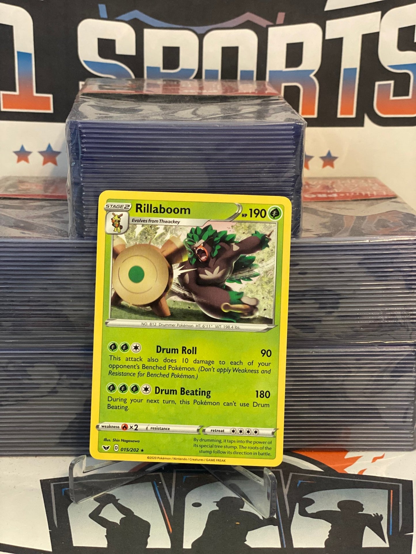 Pokemon TCG: Sword & Shield - Rillaboom (Rare) #15