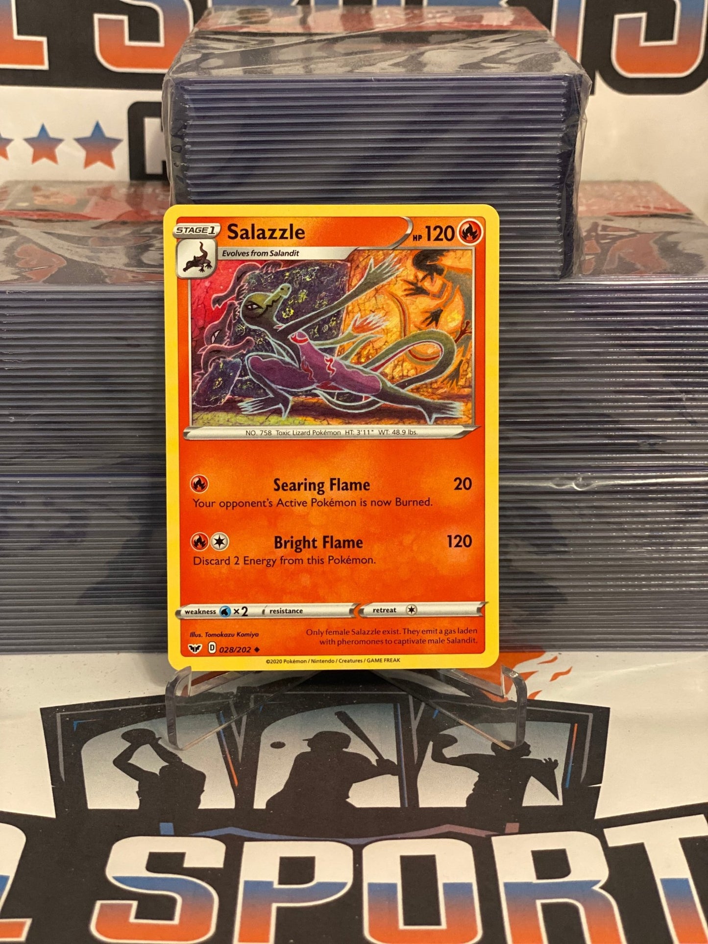 Pokemon TCG: Sword & Shield - Salazzle (Holo, Uncommon) #28