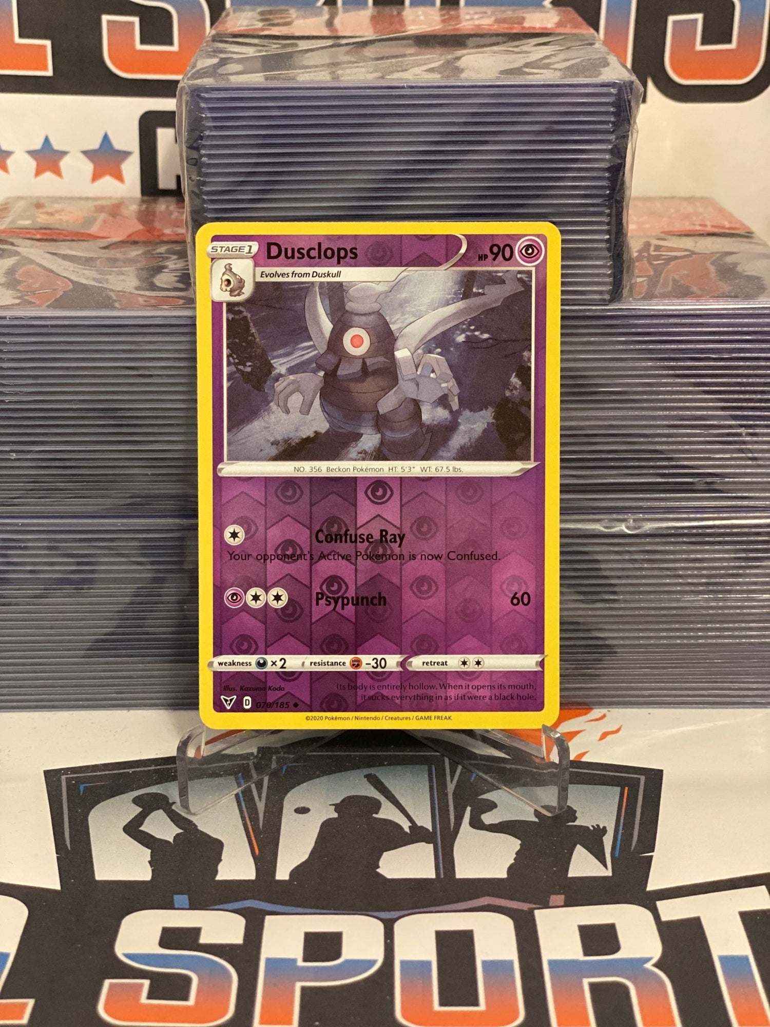 Pokemon TCG: Vivid Voltage - Dusclops (Holo, Uncommon) #70 $1 Sports Cards Pokemon TCG: Vivid Voltage - Dusclops (Holo, Uncommon) #70 $1 Sports Cards