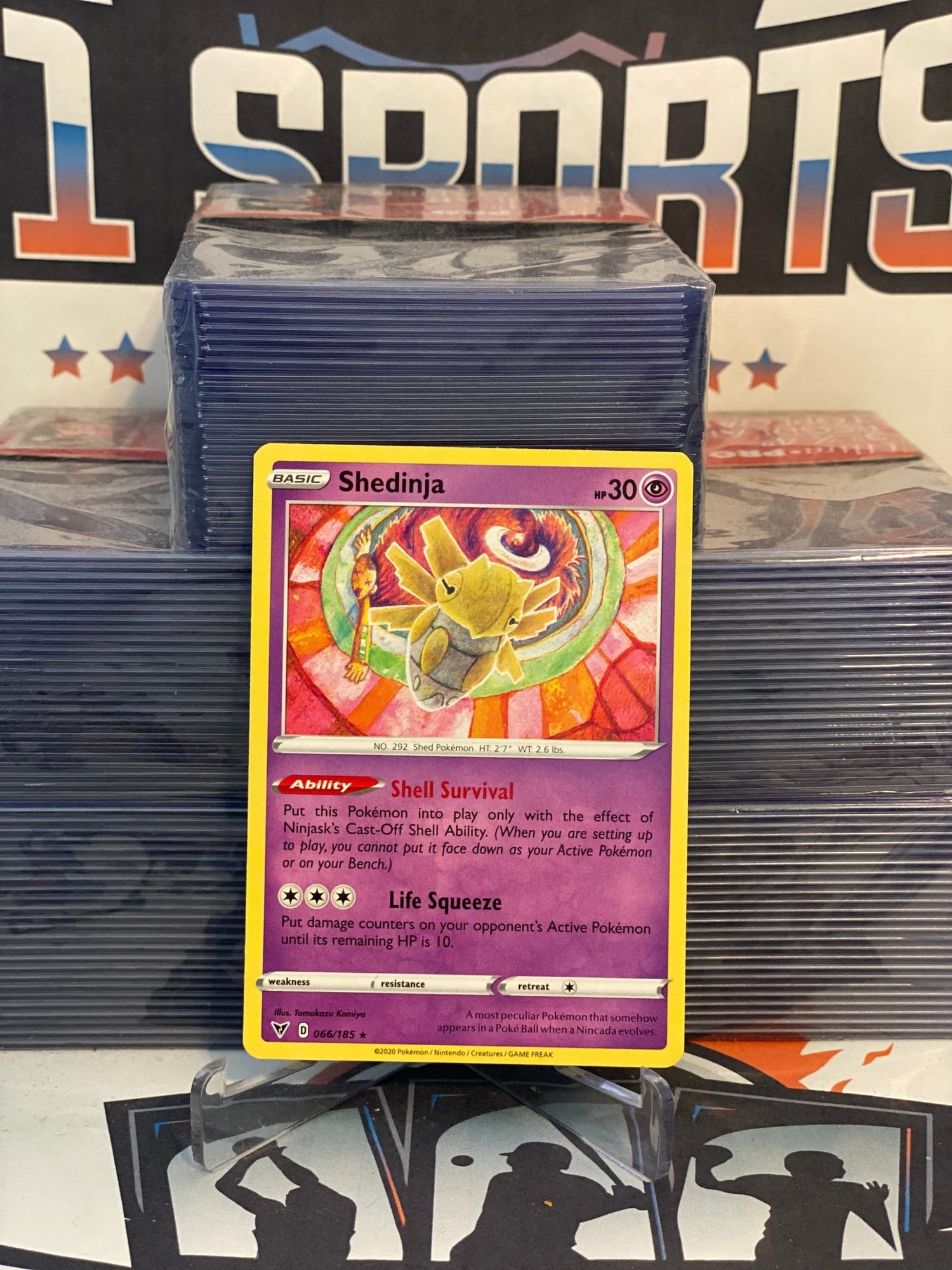 Pokemon TCG: Vivid Voltage - Shedinja (Rare) #66 $1 Sports Cards Pokemon TCG: Vivid Voltage - Shedinja (Rare) #66 $1 Sports Cards